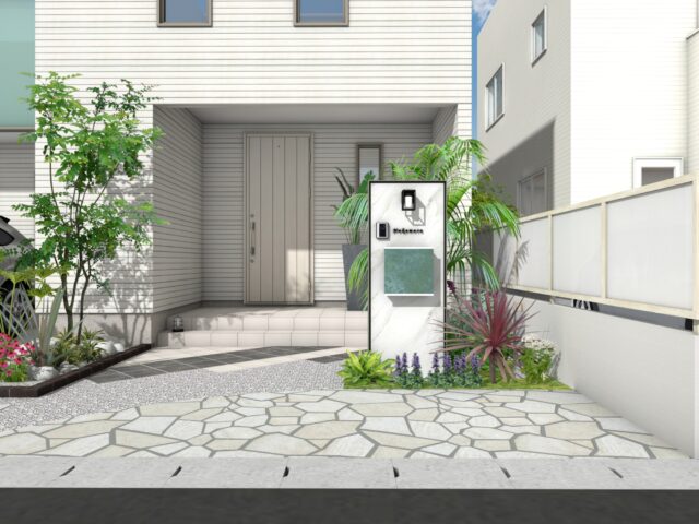 リゾート 門柱プラン1｜R-3