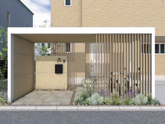 門屋根 ホームヤードルーフプラン39-ホワイト｜HY39-WH