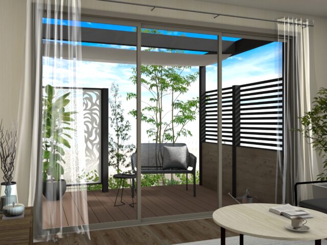 庭まわり（壁寄せ） ホームヤードルーフプラン32-アーバン｜HYG32-U