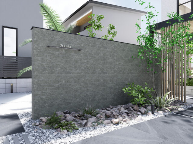 ボーダーユニットタイル｜ストーンリヴ（グレー）